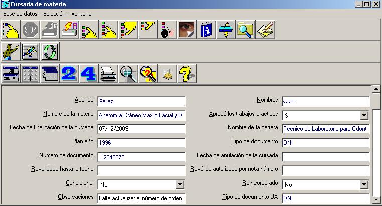 Cursada de materia