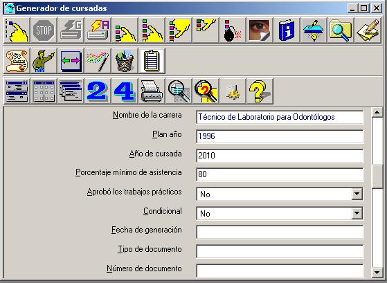 Generador de cursadas